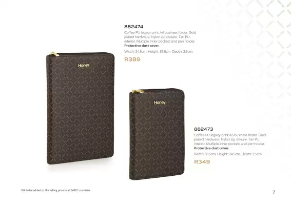 Honey Fashion Accessories catalogue (valid until 5-01)
