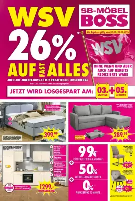 Möbel Boss Prospekt (gültig bis 9-01)