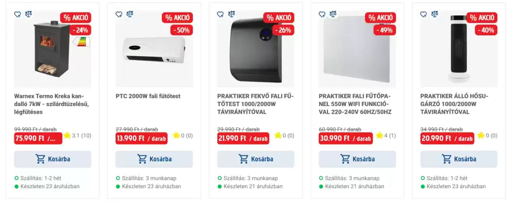 Praktiker akciós újság (érvényes eddig: 5-01)