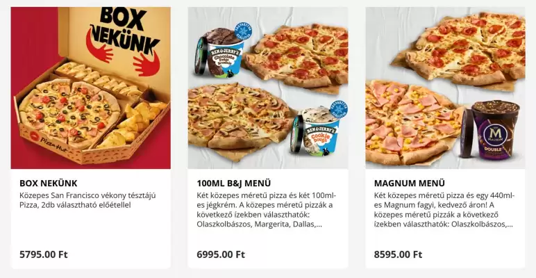 Pizza Hut akciós újság (érvényes eddig: 5-01)