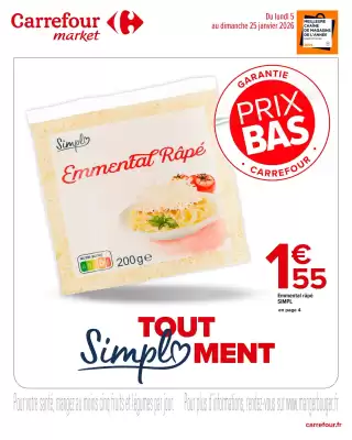 Catalogue Carrefour Market (valable jusqu'au 25-01)
