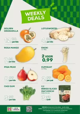 Amazing Oriëntal folder (geldig t/m 6-01)