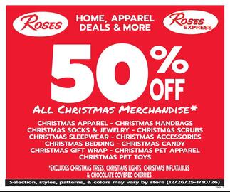 Roses Discount Store weekly ad Page 1