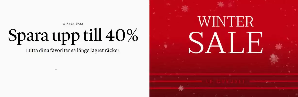 Le Creuset reklamblad (giltig till och med 6-01)