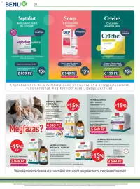 Benu Gyógyszertárak akciós újság Oldal 20