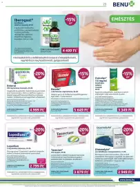 Benu Gyógyszertárak akciós újság Oldal 23
