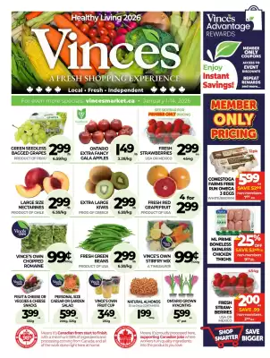 Vince's Market flyer (valid until 14-01)