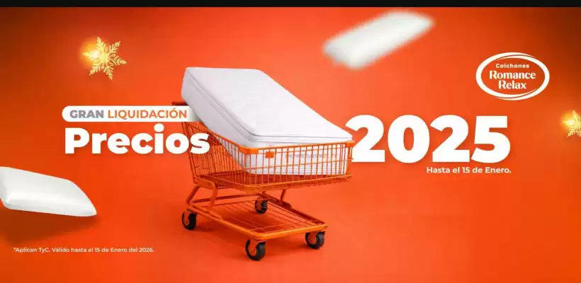 Catálogo Colchones Romance Relax (válido hasta 15-01)