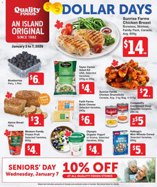 Quality Foods flyer week 1 Page 1