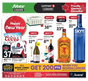 Safeway Liquor flyer week 52 Page 1