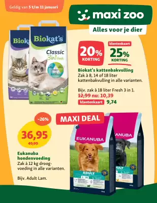 Maxi Zoo folder (geldig t/m 11-01)
