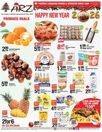 Arz Fine Foods flyer Page 1
