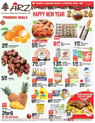 Arz Fine Foods flyer (valid until 8-01)