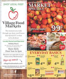 Village Food Markets flyer week 1 Page 1