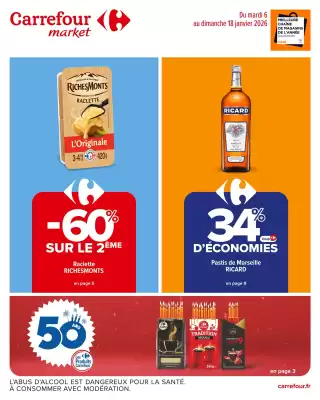 Catalogue Carrefour Market (valable jusqu'au 18-01)