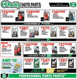 O'Reilly Auto Parts weekly ad Page 1