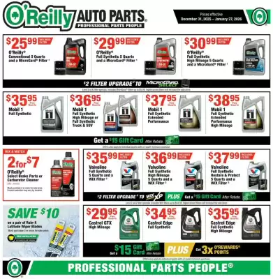 O'Reilly Auto Parts weekly ad (valid until 27-01)
