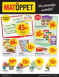 Matöppet reklamblad vecka 2 Sida 1