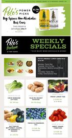Pete's Fine Foods flyer week 1 Page 1