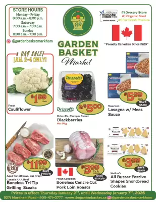 The Garden Basket flyer (valid until 7-01)