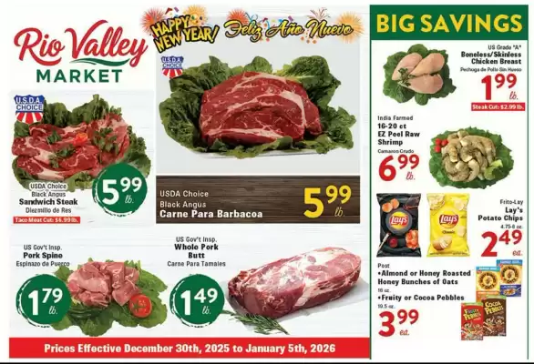 Rio Valley Market weekly ad (valid until 5-01)