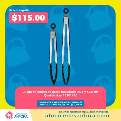 Catálogo Almacenes Anfora (válido hasta 11-01)