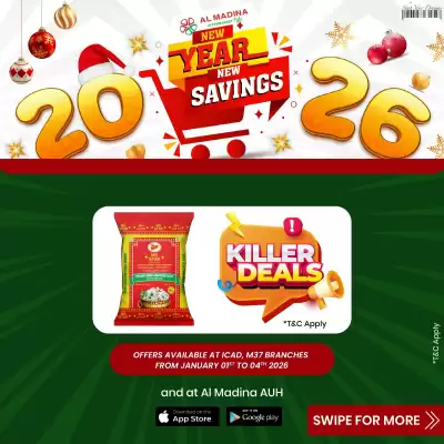 Al Madina Hypermarket catalogue (valid until 4-01)