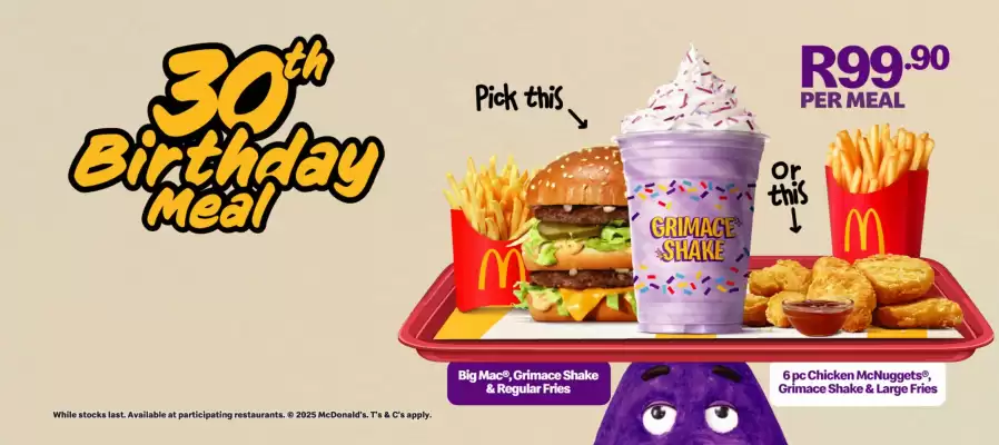McDonald's catalogue (valid until 7-01)