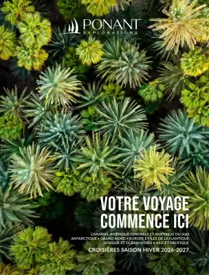 Catalogue Ponant (valable jusqu'au 31-12)