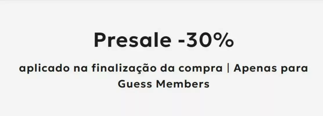 Folheto Guess (válido até 7-01)