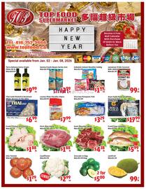 Top Food Supermarket flyer week 1 Page 1