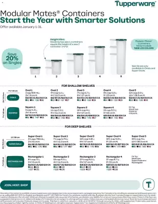 Tupperware flyer (valid until 1-02)