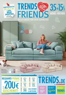 Trends Möbel Prospekt (gültig bis 9-01)