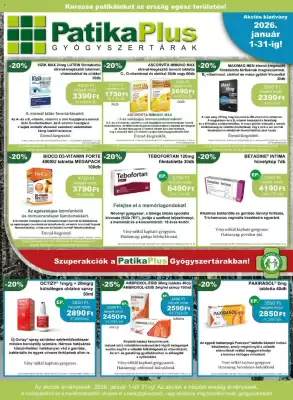 PatikaPlus akciós újság (érvényes eddig: 31-01)