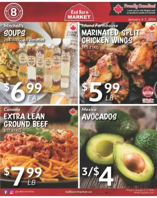 Red Barn Market flyer (valid until 7-01)