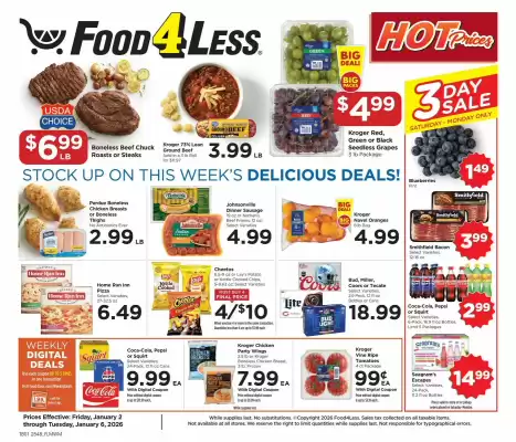 Food 4 Less weekly ad (valid until 6-01)