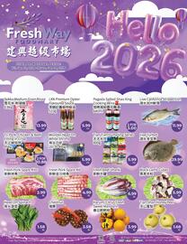 FreshWay Foodmart flyer week 1 Page 1