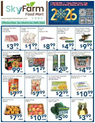 SkyFarm Food Mart flyer (valid until 8-01)
