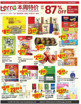 Terra Foodmart flyer (valid until 8-01)