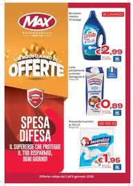 Volantino MAX Supermercati settimana 1 Pagina 1