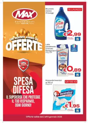 Volantino MAX Supermercati (valido fino al 8-01)