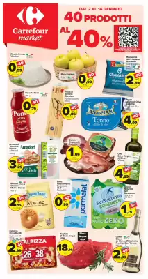 Volantino Carrefour Market (valido fino al 14-01)