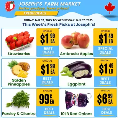 Joseph's Farm Market flyer (valid until 7-01)