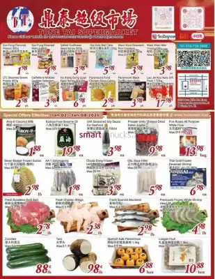 Tone Tai Supermarket flyer (valid until 8-01)