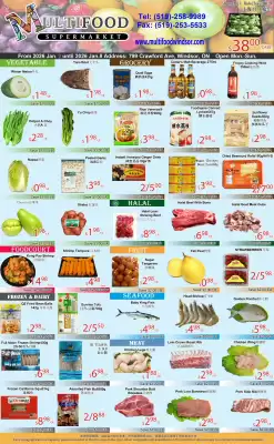 MultiFood Supermarket flyer (valid until 8-01)