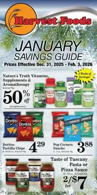Harvest Foods weekly ad (valid until 3-02)