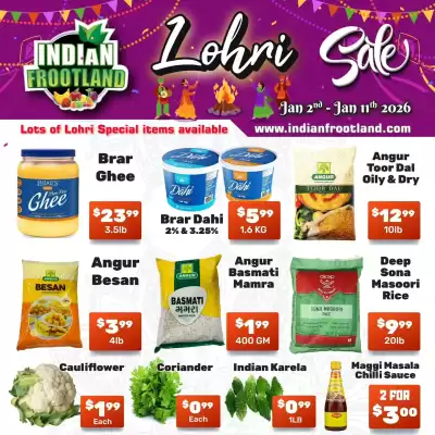 Indian Frootland flyer (valid until 11-01)