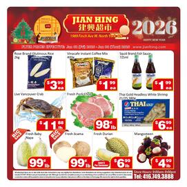 Jian Hing Supermarket flyer week 1 Page 1