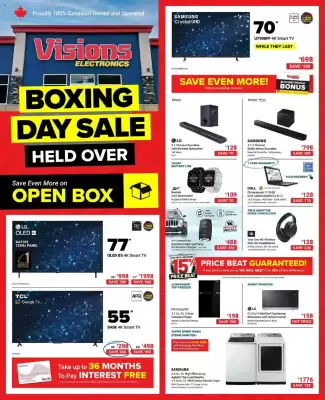 Visions Electronics flyer (valid until 8-01)