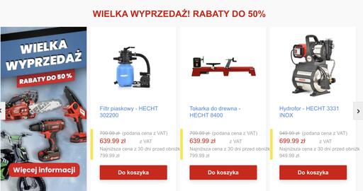 HECHT gazetka tydzień 1 Strona 1